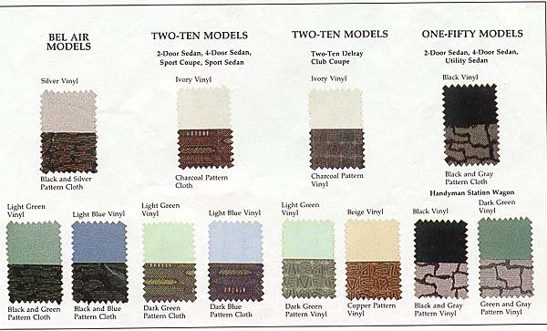 1957 Chevy Color Chart