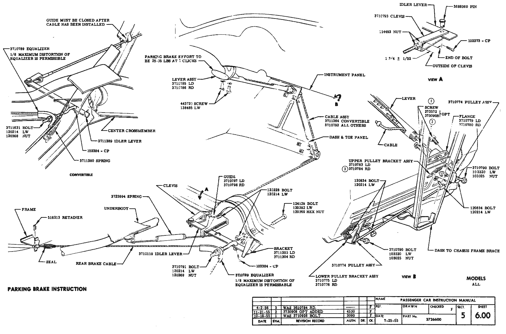 1956 Passenger Assembly Manual wiring diagram for 64 falcon steering column 